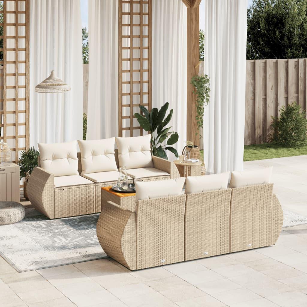 VidaXL Garten sofagarnitur poly-rattan