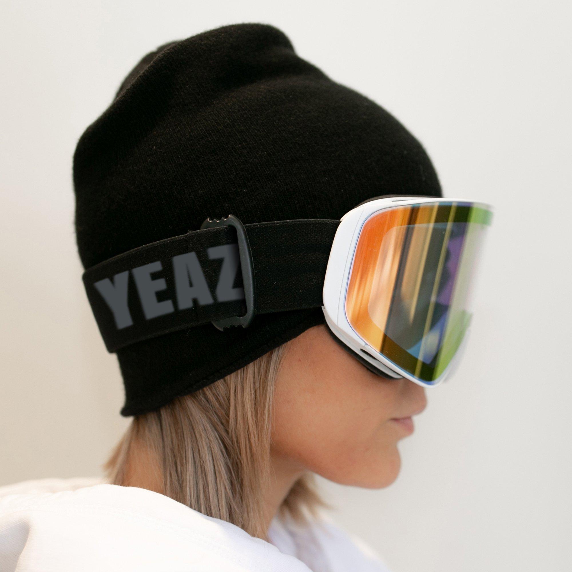 YEAZ APEX Magnet-Ski-Snowboardbrille pink verspiegelt/weiß