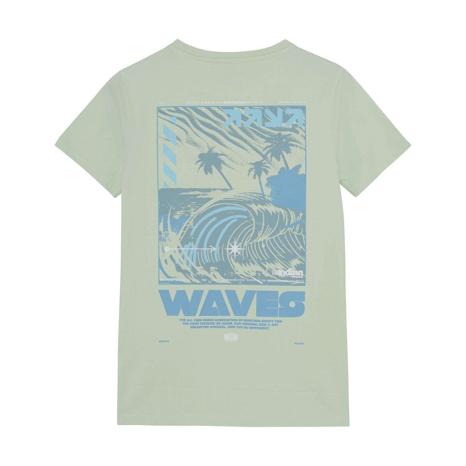 Indian Blue Jeans Jungen T-Shirt Backprint Wave