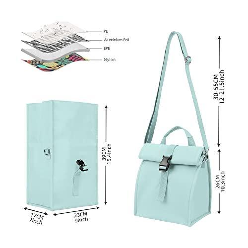 Only-bags.store Kühltasche Kleine große Lunch-Tasche 10L Rolltop Picknick-Tasche erweiterbare Lunch-Tasche für