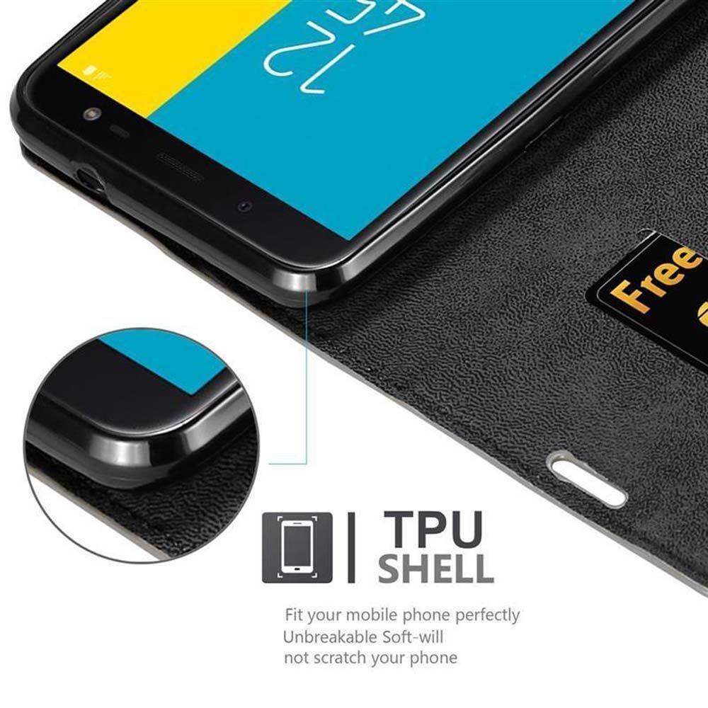 Cadorabo Cadorabo Hülle kompatibel mit Samsung Galaxy J6 2018 - Schutzhülle mit Magnetverschluss, Standfunktion und Kartenfach
