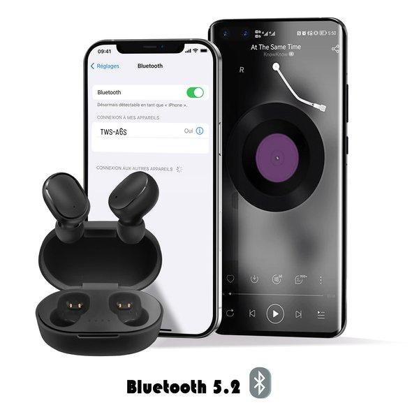 Avizar Bluetooth 5.2 Kopfhörer mit Box Schwarz