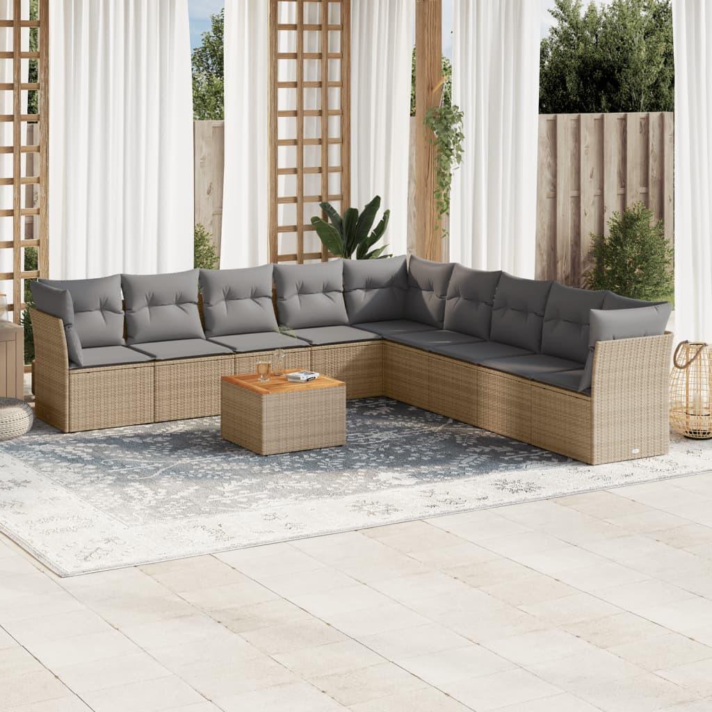 VidaXL Garten sofagarnitur poly-rattan