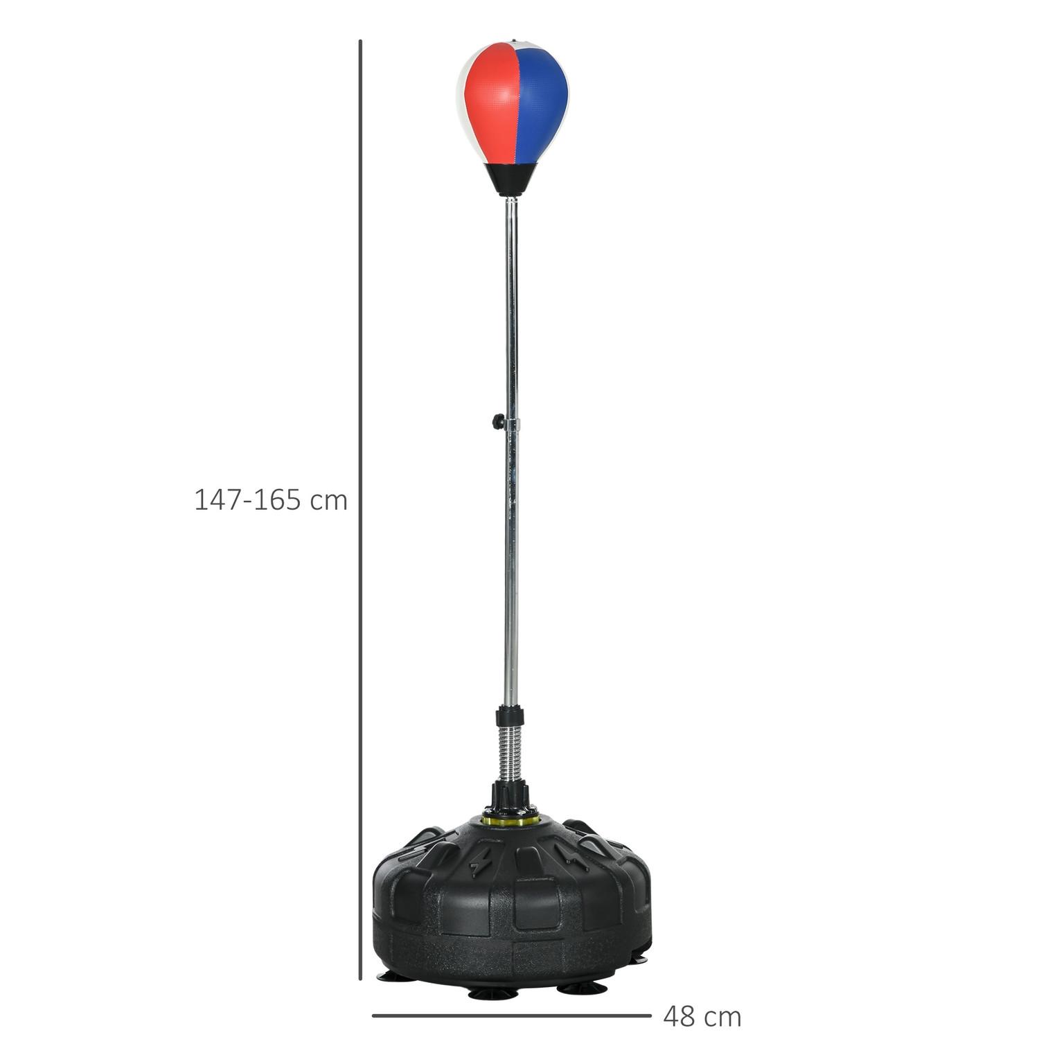 Northio Punchingball Boxsack Höhenverstellbar 147-165 Cm, Standbox-Trainer Für Training & Übung, Schwarz
