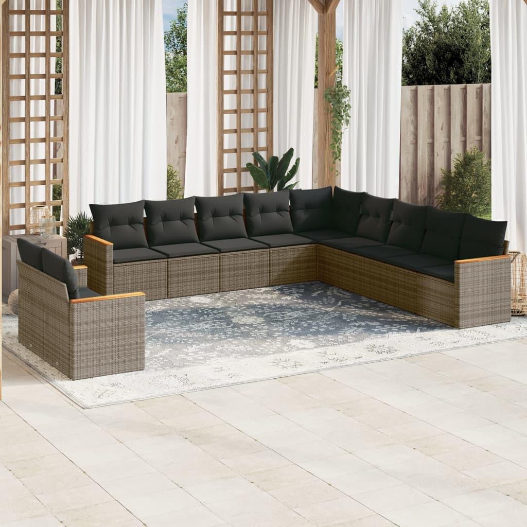VidaXL Garten sofagarnitur poly-rattan