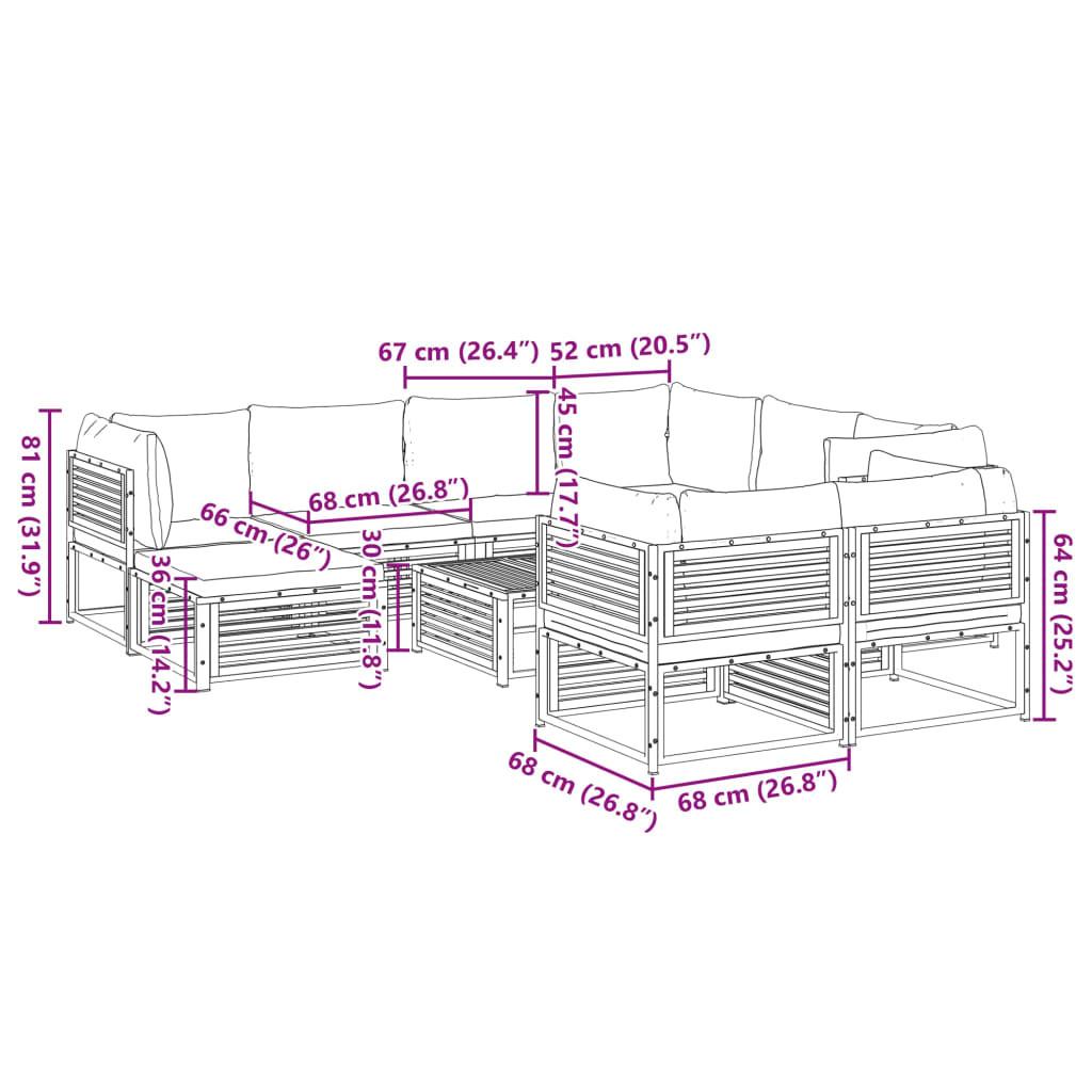 VidaXL Garten sofagarnitur holz
