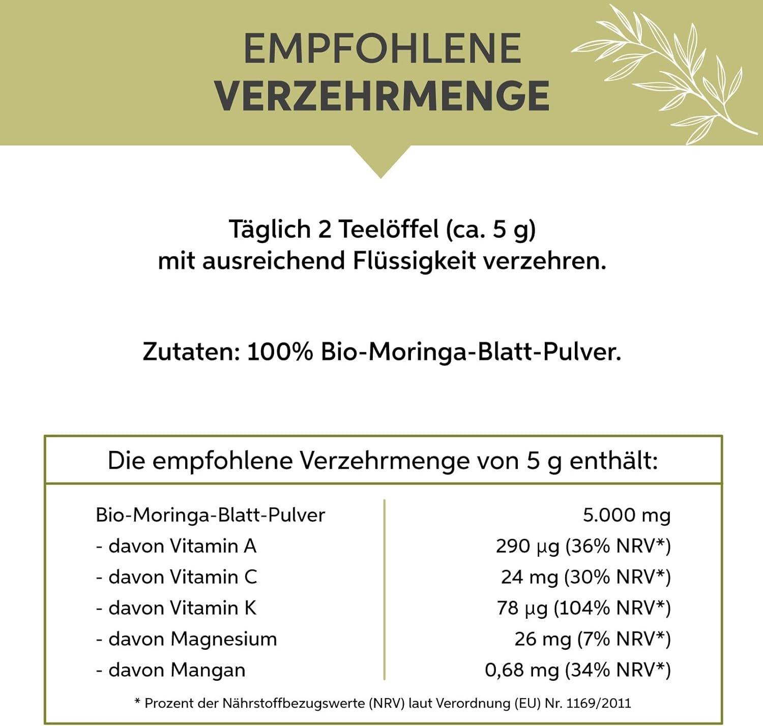 Eltabia Bio Moringa Pulver