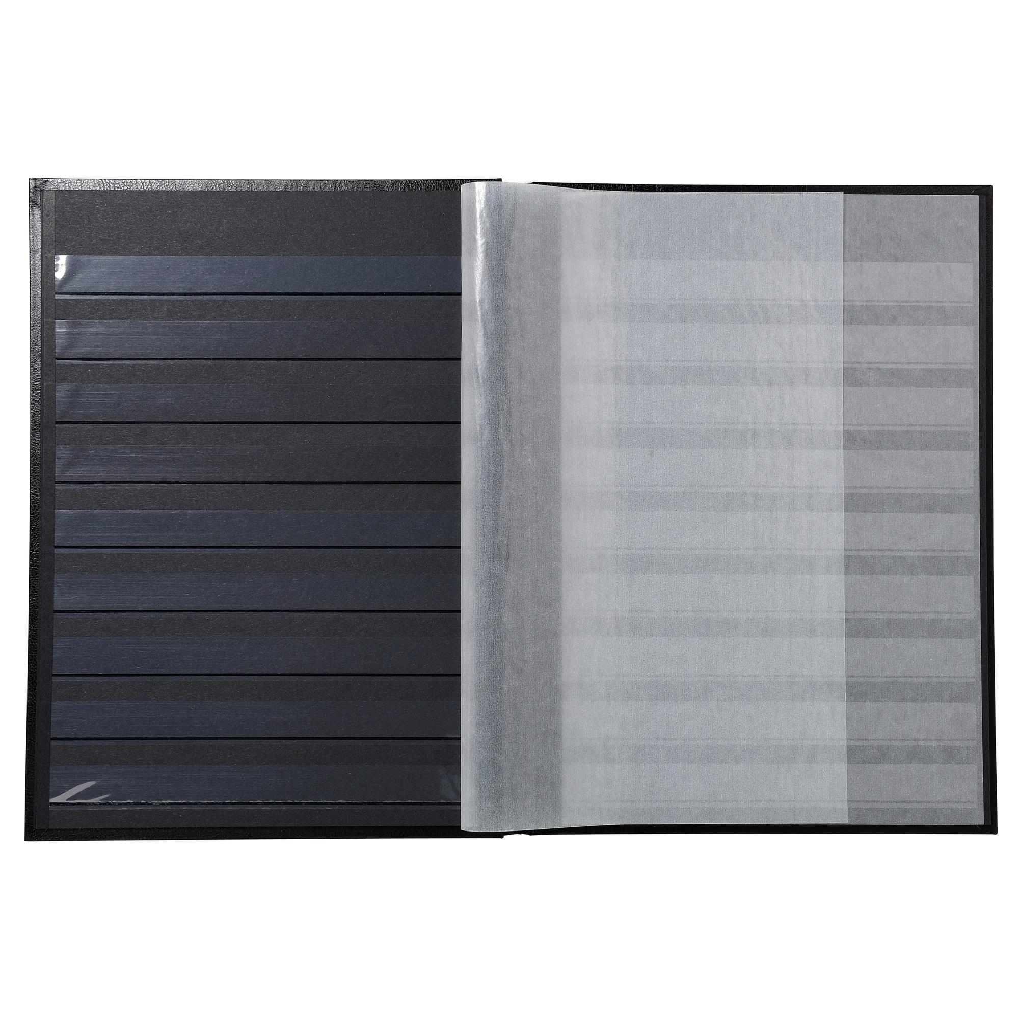 Exacompta Briefmarken Einsteckalbum aus Halbleder, 16 Seiten, 16,5x22,5cm