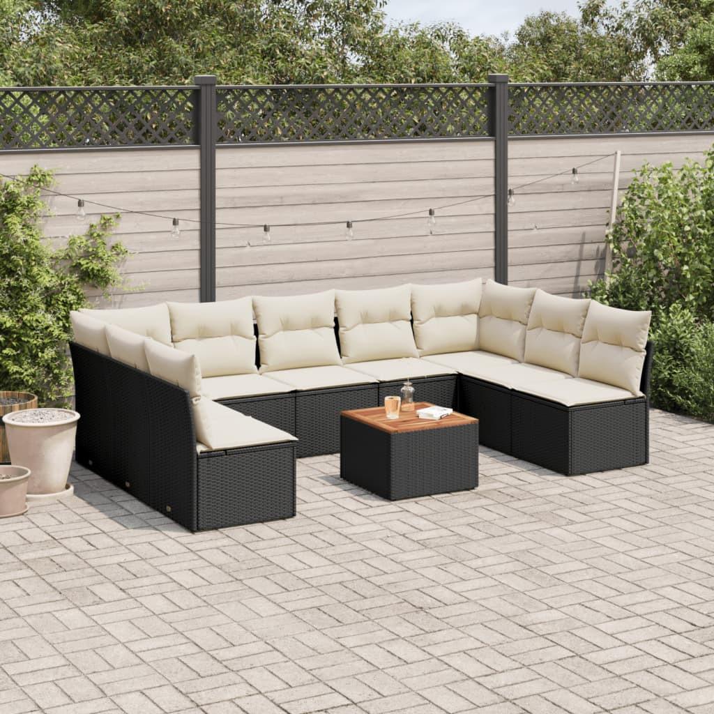 VidaXL Garten sofagarnitur poly-rattan