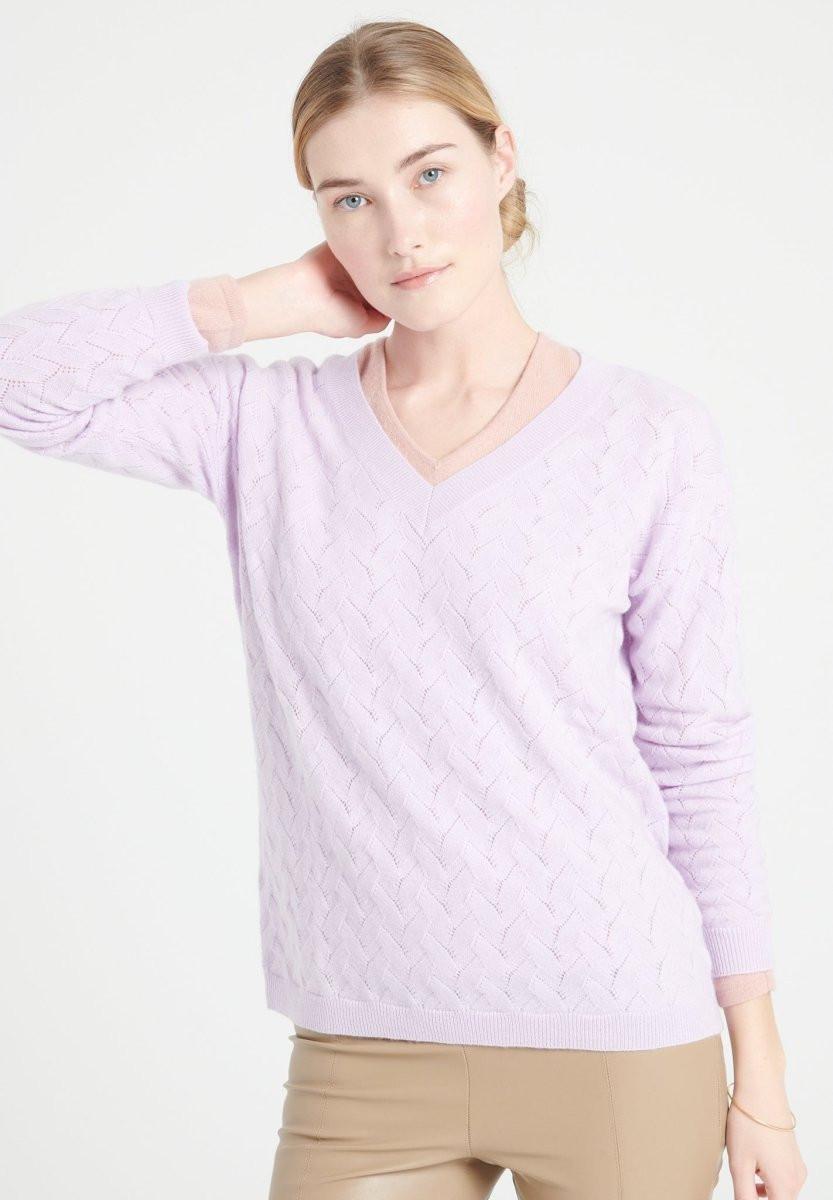 Studio Cashmere8 LILLY 27 Pullover mit V-Ausschnitt - 100% Kaschmir