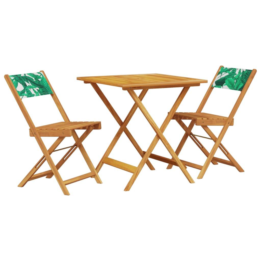 VidaXL Bistro set akazienholz