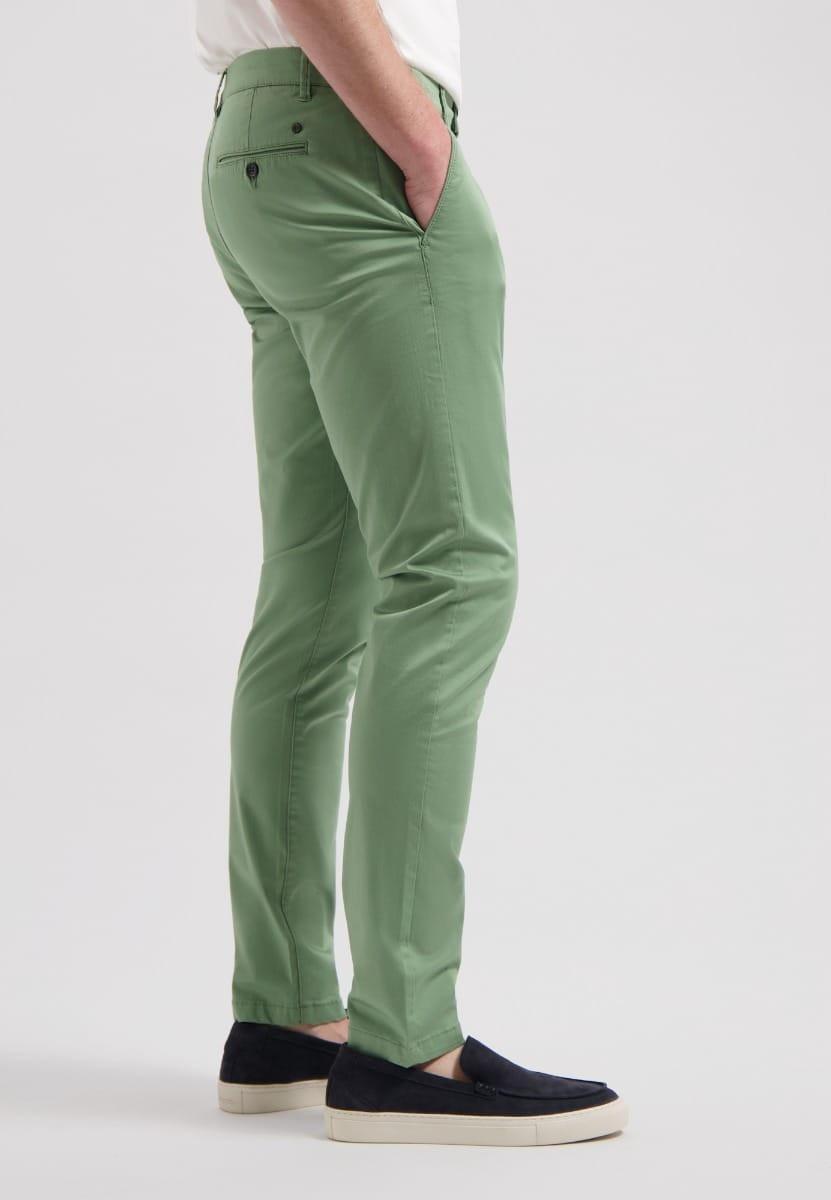 Dstrezzed Charlie Chino Peach Satin Slim Fit Knöchellange Hose