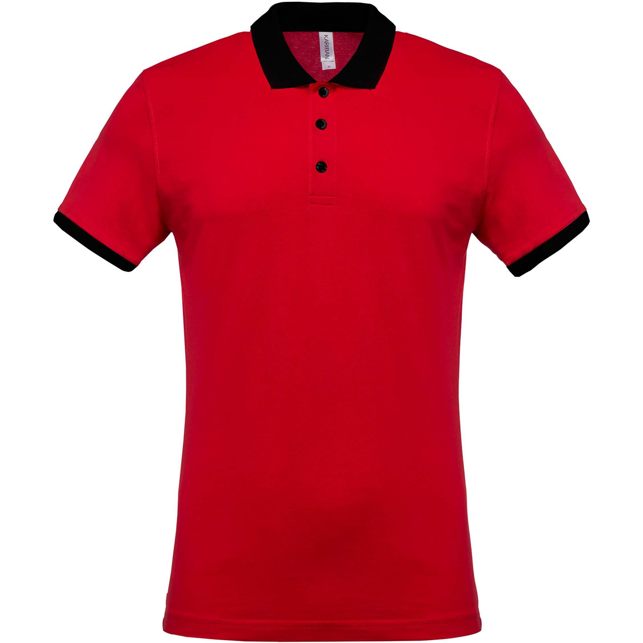 Kariban Mélange Bicolor Piqué Polo Shirt