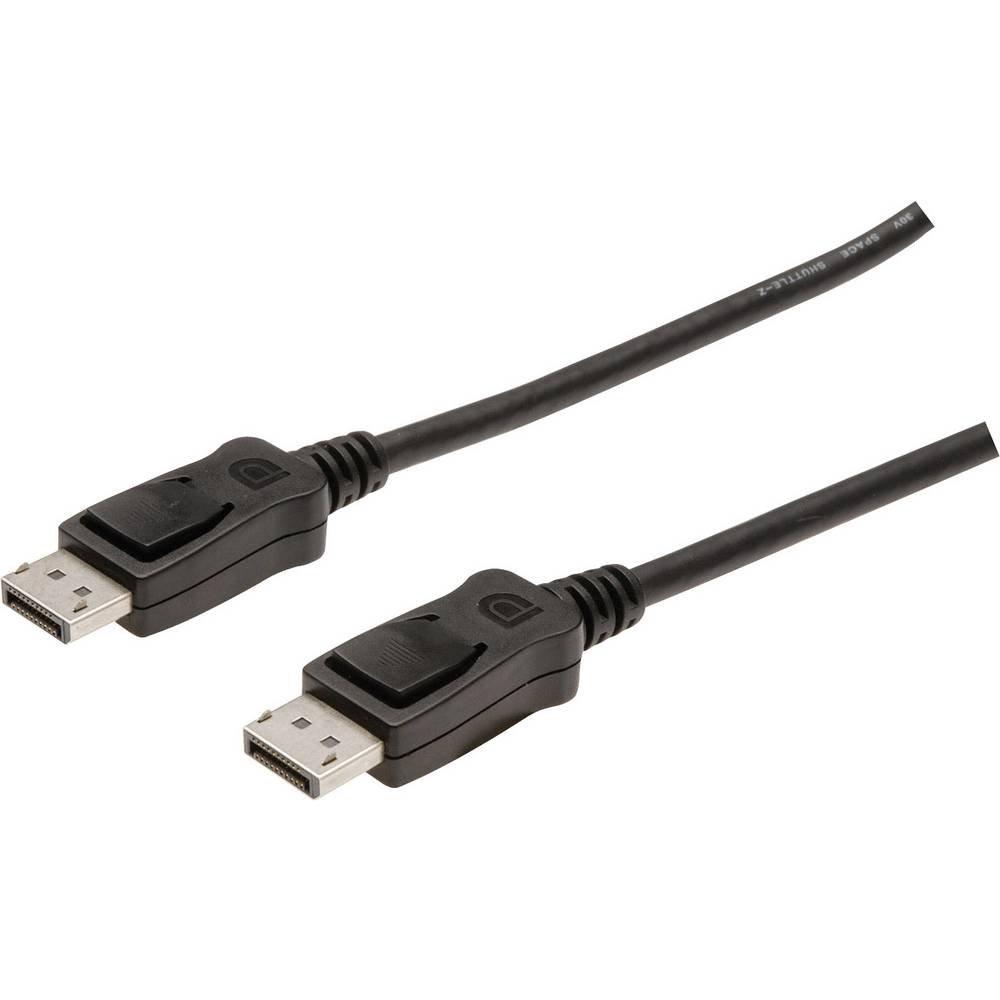 Digitus Digitus DisplayPort Anschlusskabel, SteckerStecker, 15 m lang, mit Arretierung, Full HD 1080p