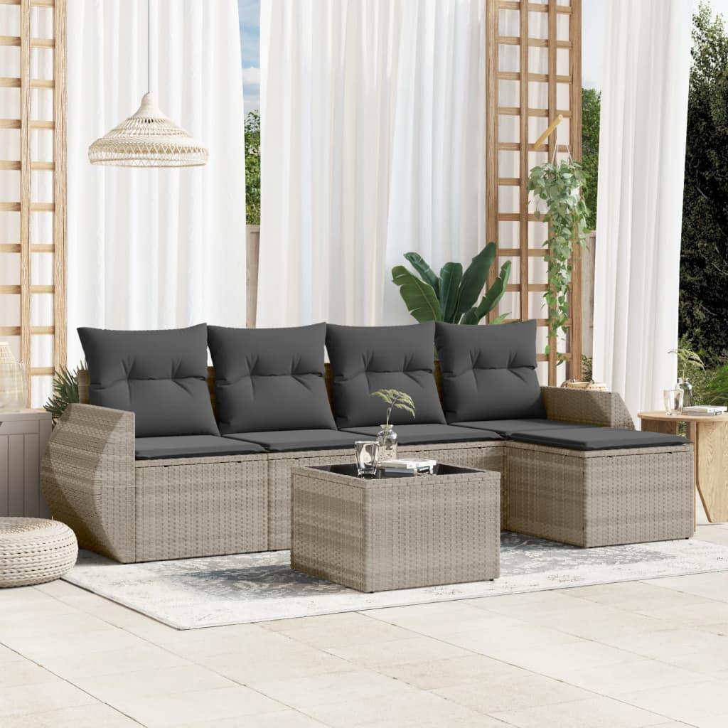 VidaXL Garten sofagarnitur poly-rattan