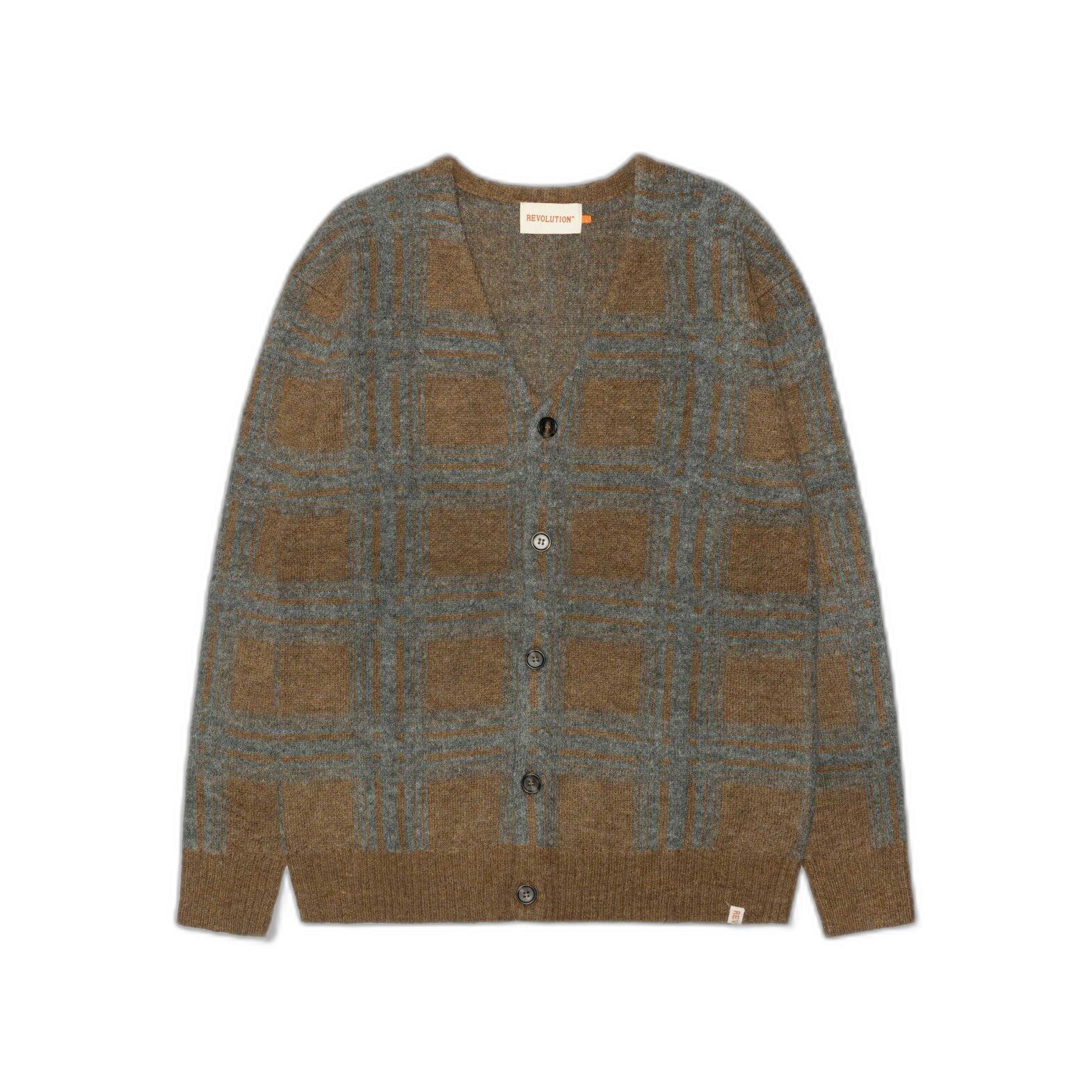 Revolution lockere trickjacke mit weichem karomuter