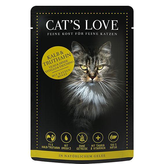 Cat's Love Adult Kalb & Truthahn, 85g