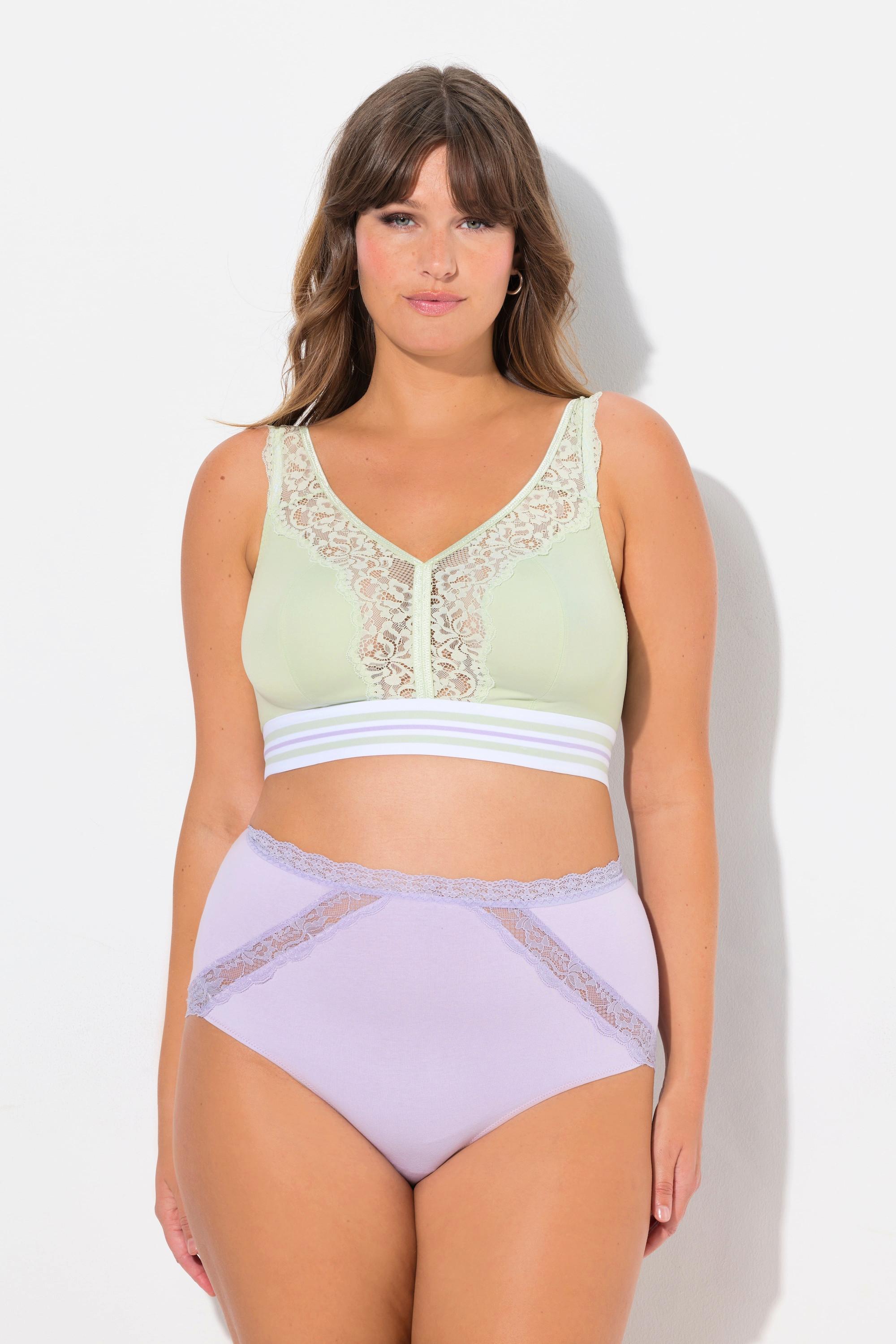 Ulla Popken Minimizer-Bralette, Spitze, ohne Bügel