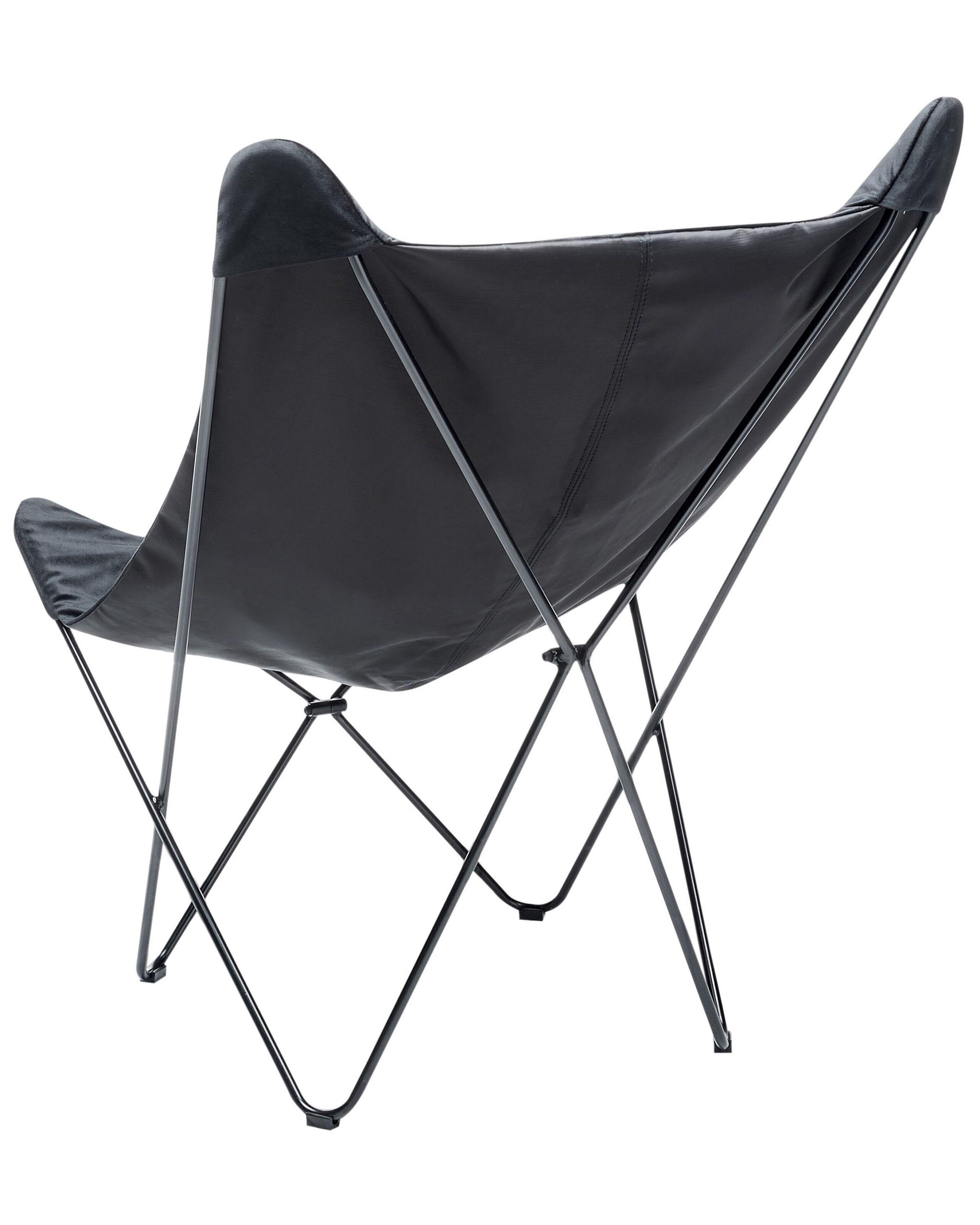 Beliani Sessel aus Samtstoff Retro NYBRO