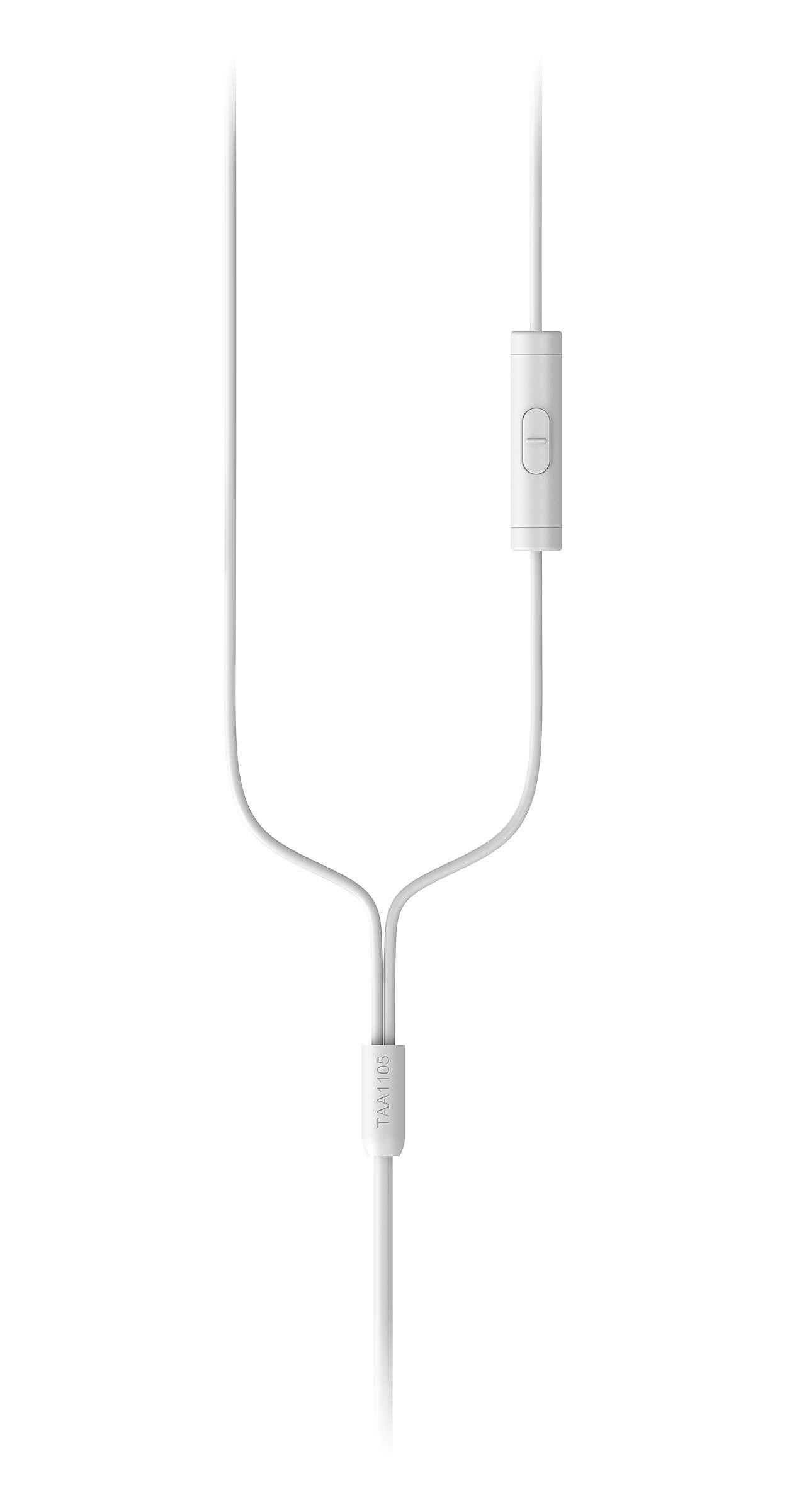 PHILIPS Philips TAA1105WT00 Kopfhörer & Headset Kabelgebunden Ohrbügel, im Ohr Sport Weiß