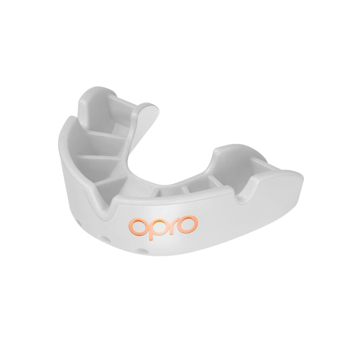 OPRO OPRO Self-Fit Junior Bronze - White