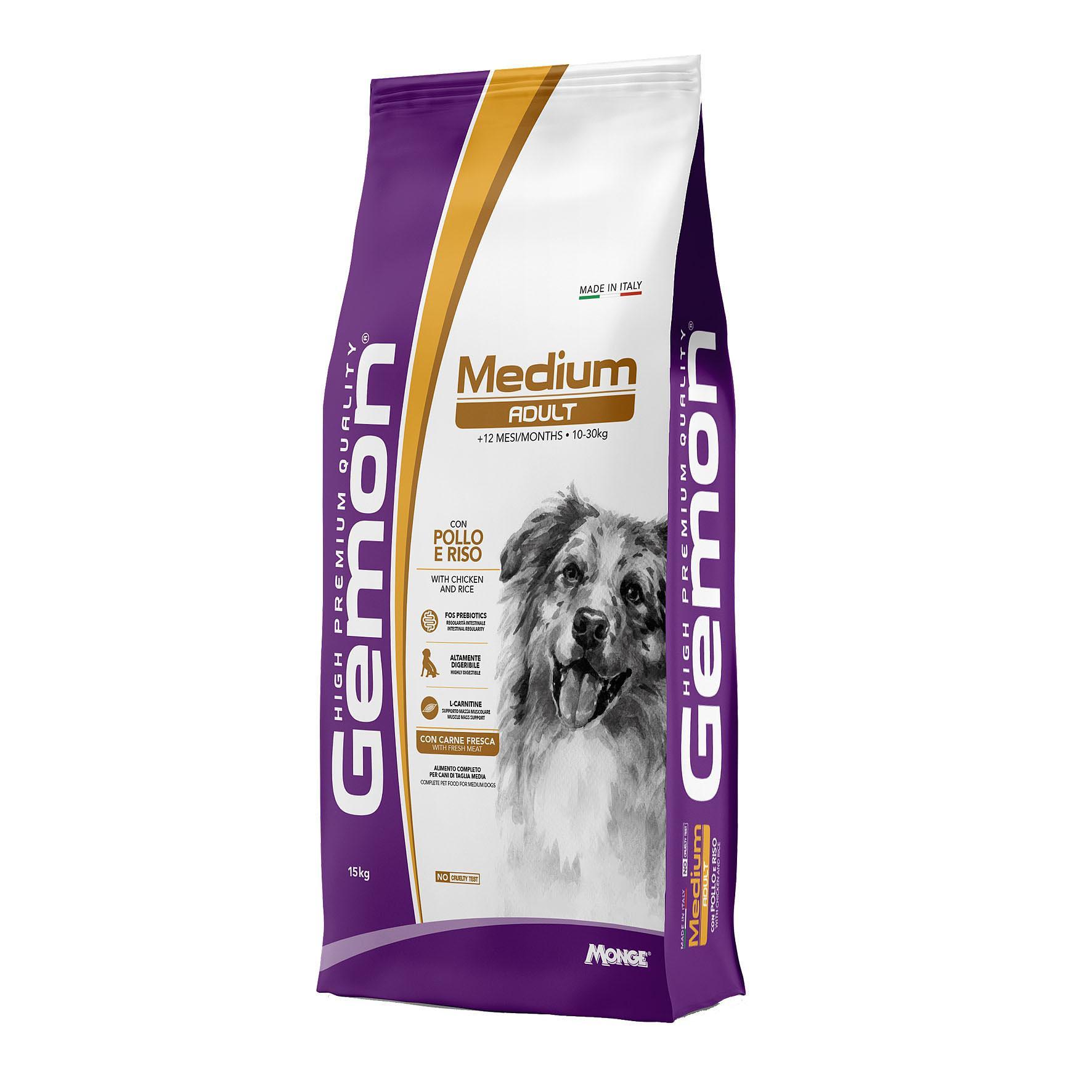 Monge Dog Adult Medium Chicken, 15kg