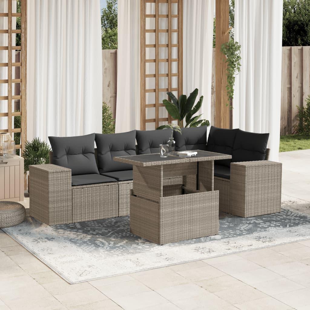 VidaXL Garten sofagarnitur poly-rattan