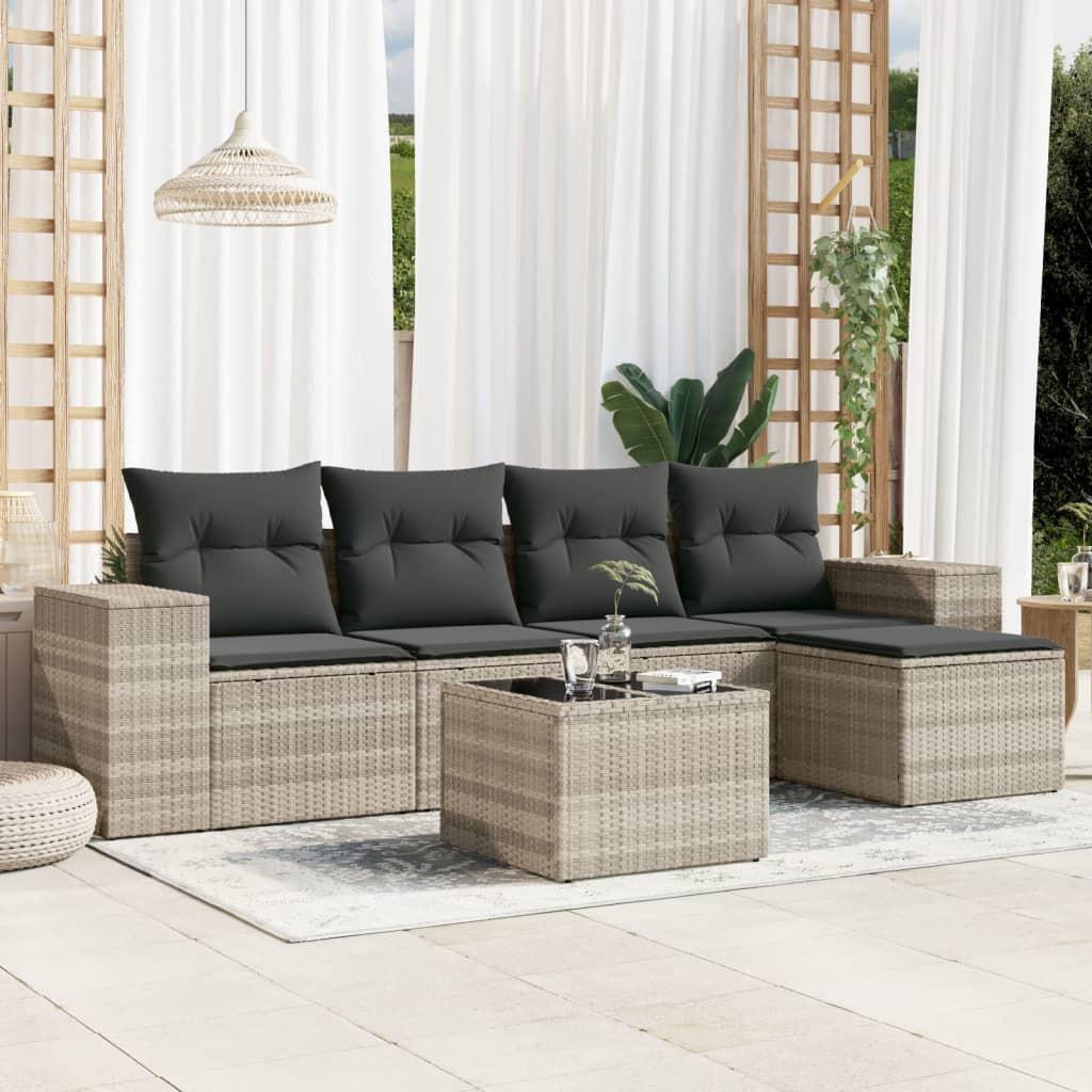 VidaXL Garten sofagarnitur poly-rattan