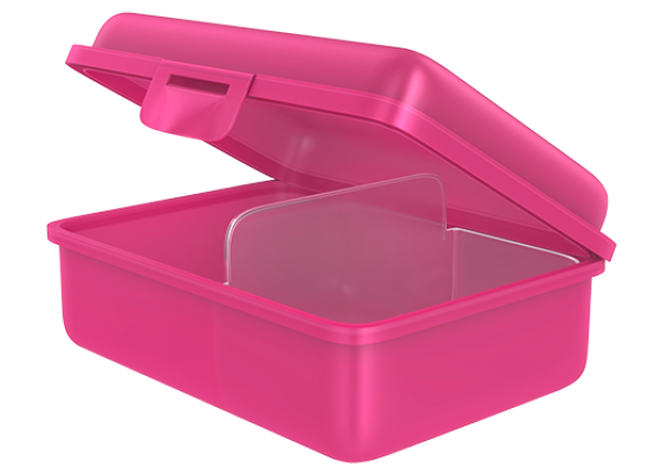 fizzy Fizzii Lunchbox mit Trennfach pink, Sterne