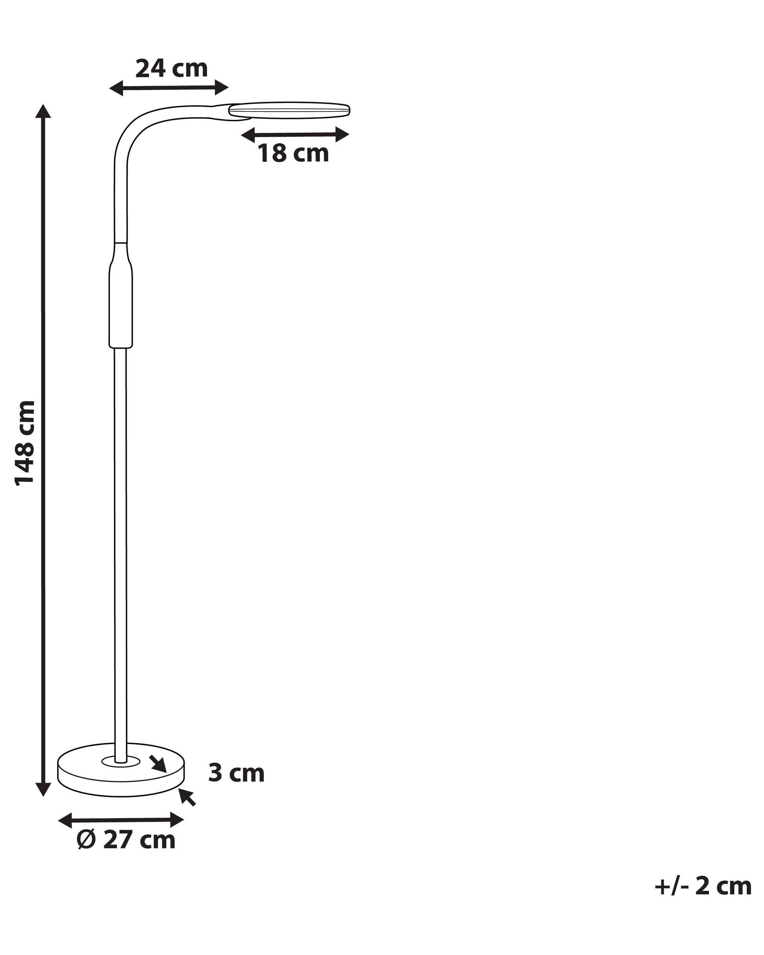 Beliani LED Stehlampe aus Kunststoff Modern CASSIOPEIA