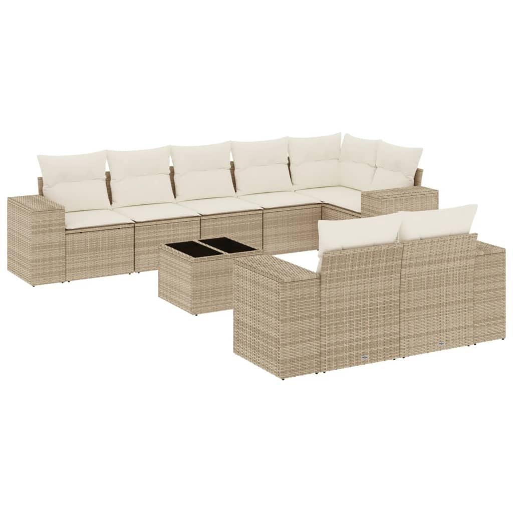 VidaXL Garten sofagarnitur poly-rattan