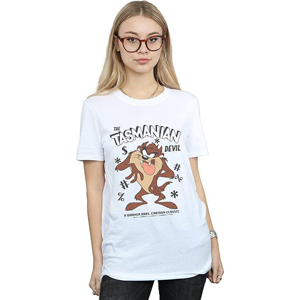 LOONEY TUNES Tasmanian Devil Vintage Print Kurzarm T-Shirt