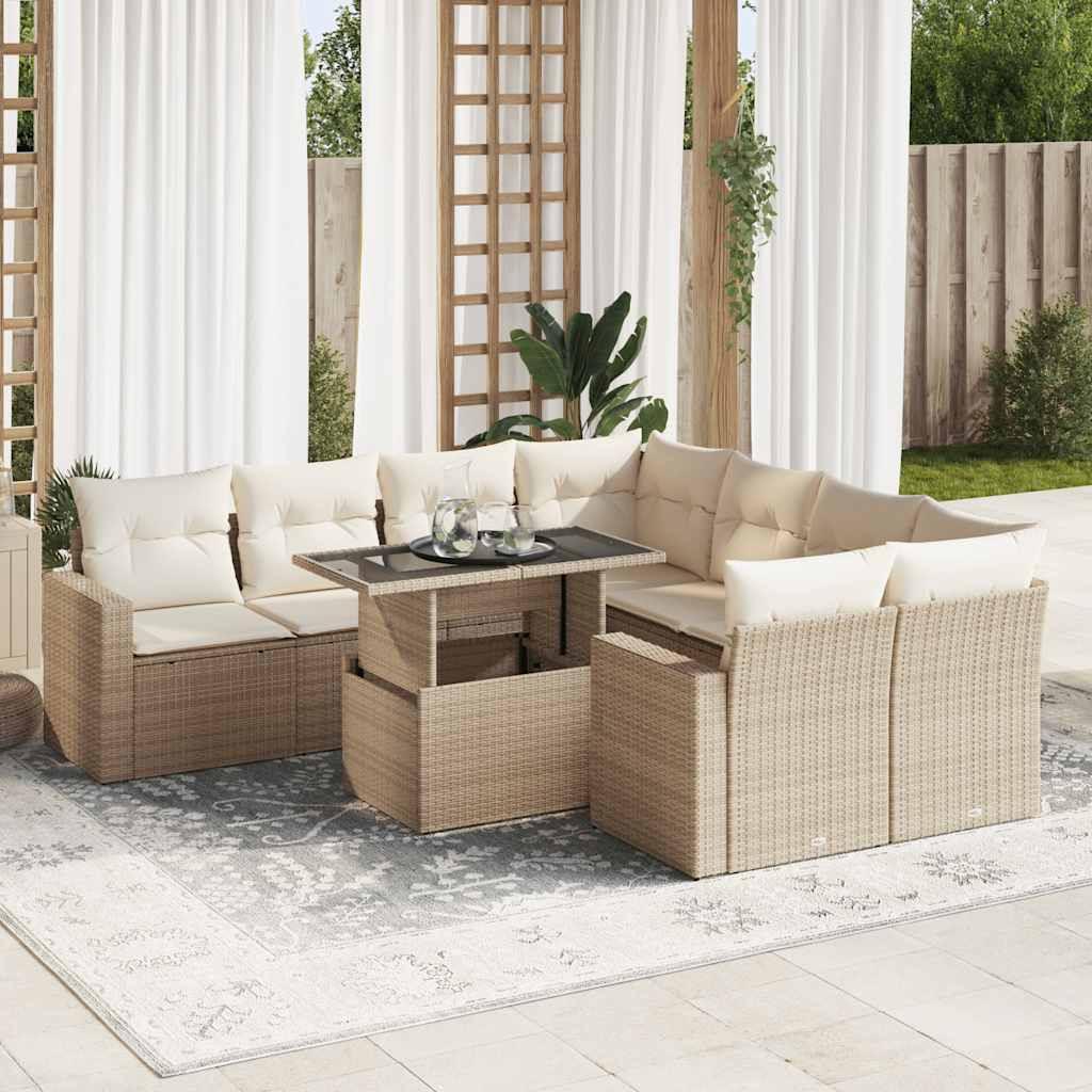 VidaXL Gartensofa set poly-rattan