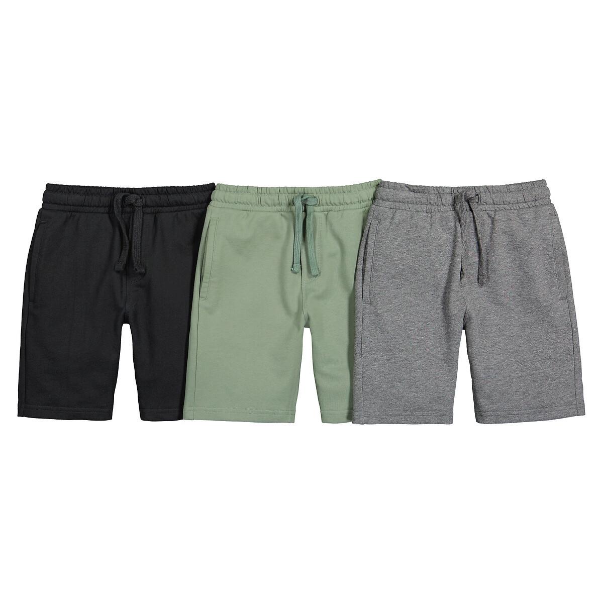 La Redoute Collections 3er-Pack Bermudas aus Sweatware