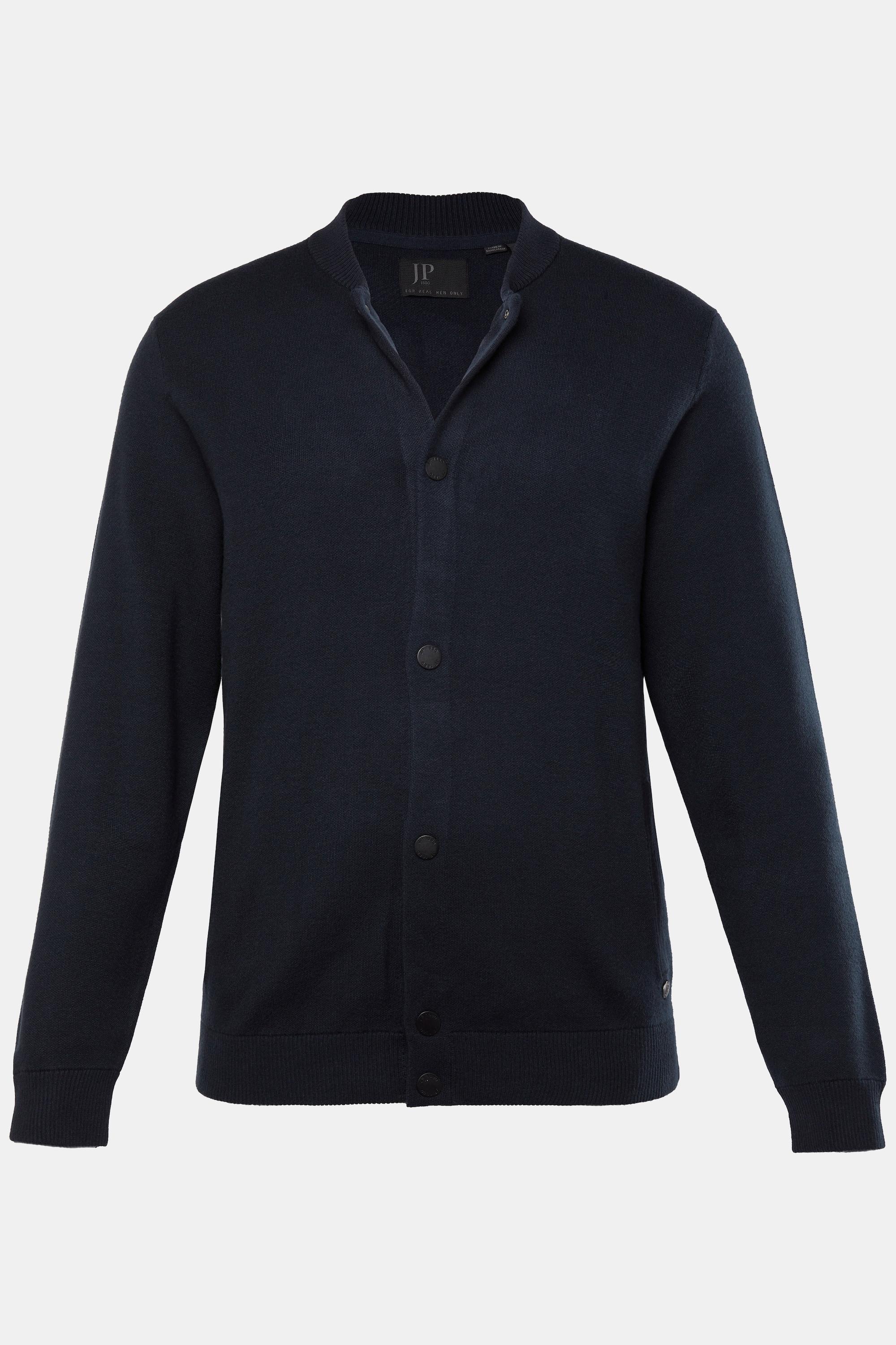 JP1880 Strickjacke FLEXNAMIC®, Collegekragen, 2 Taschen, bis 7 XL