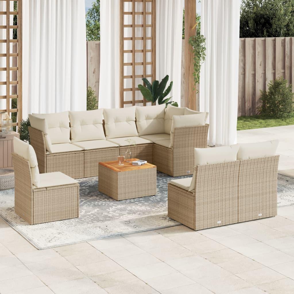 VidaXL Garten sofagarnitur poly-rattan