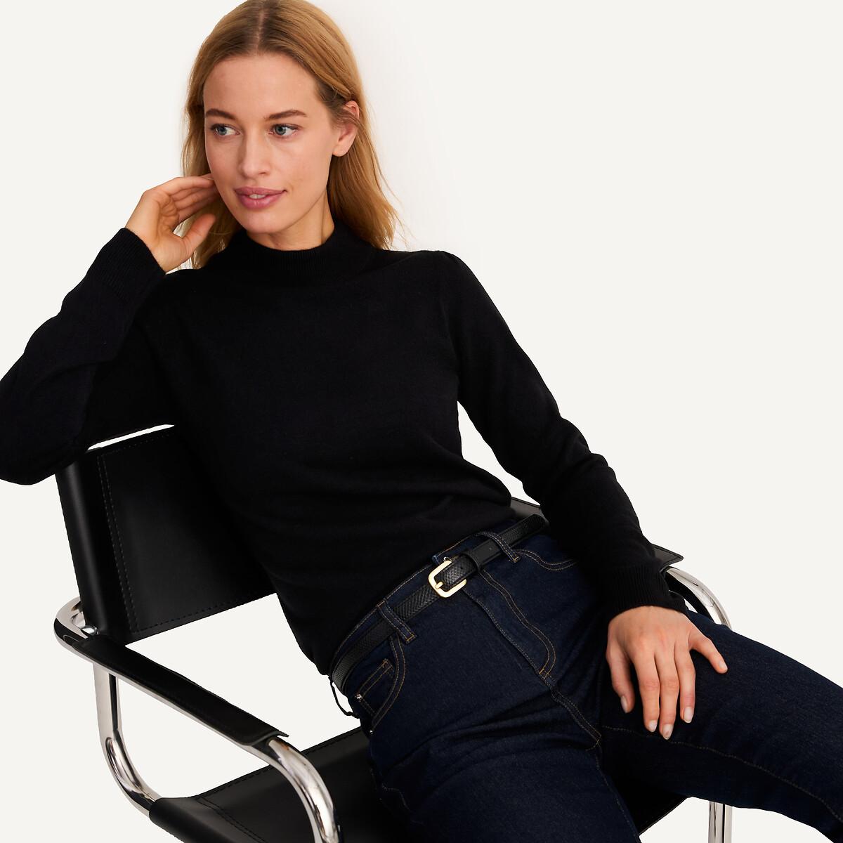 La Redoute Collections Stehkragenpullover aus weichem Strick