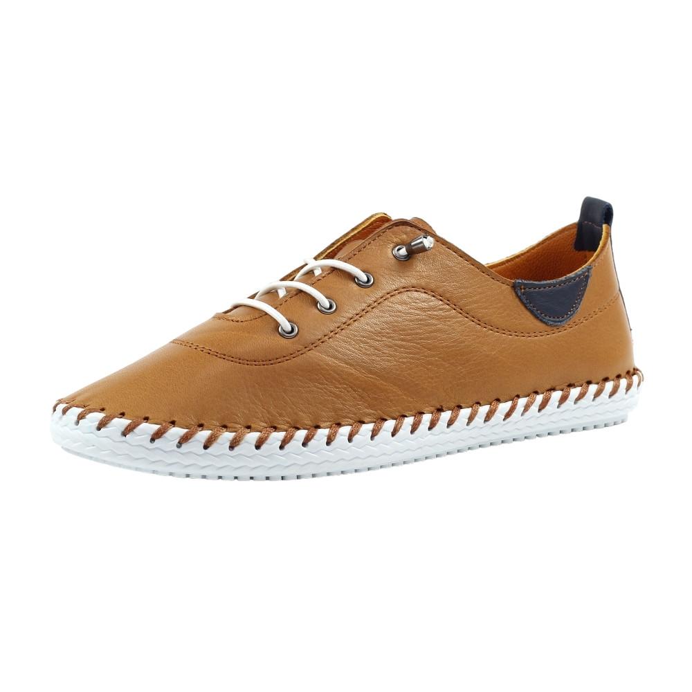 Lunar Leinenschuhe St Ives, Leder