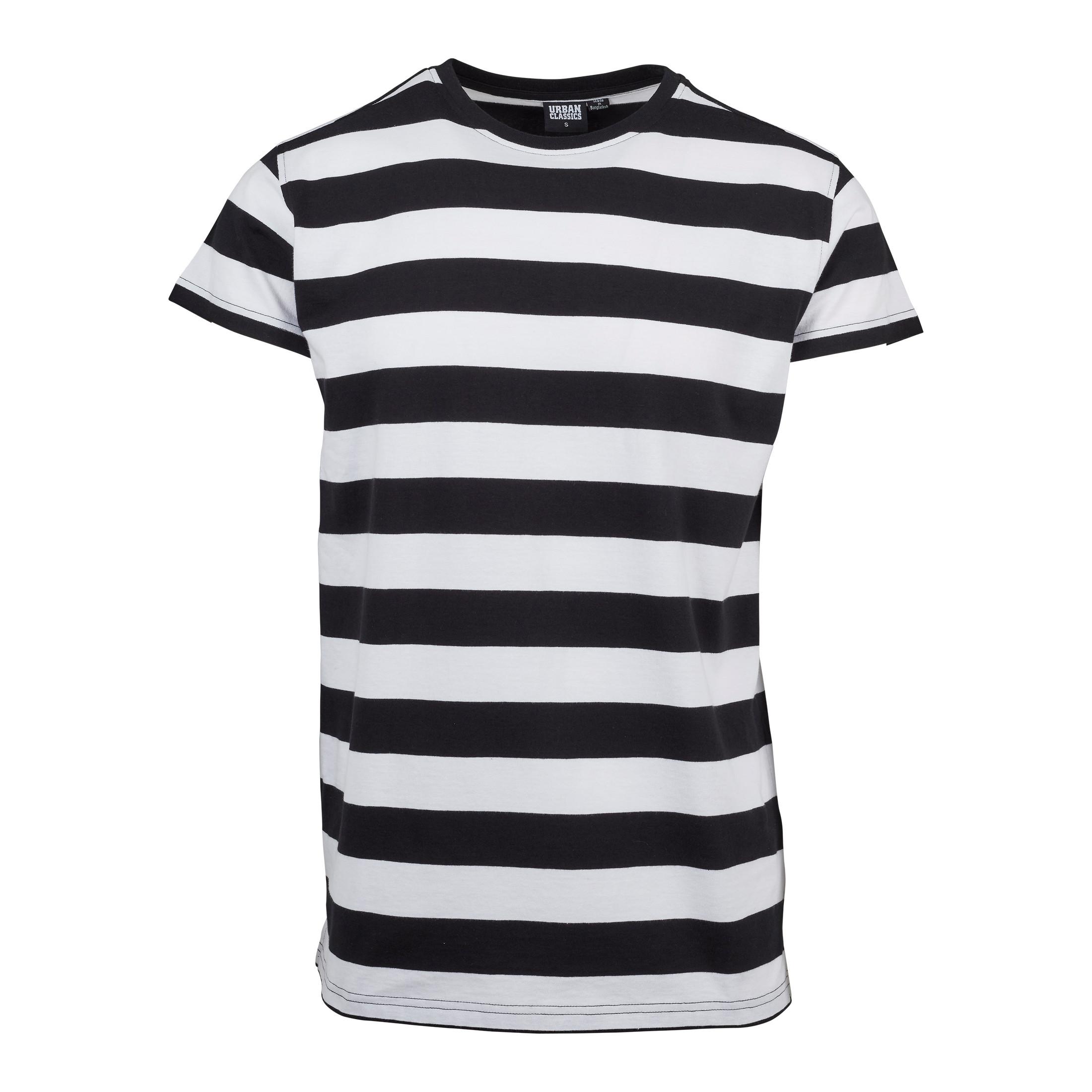 URBAN CLASSICS Block Stripe Kurzarm T-Shirt