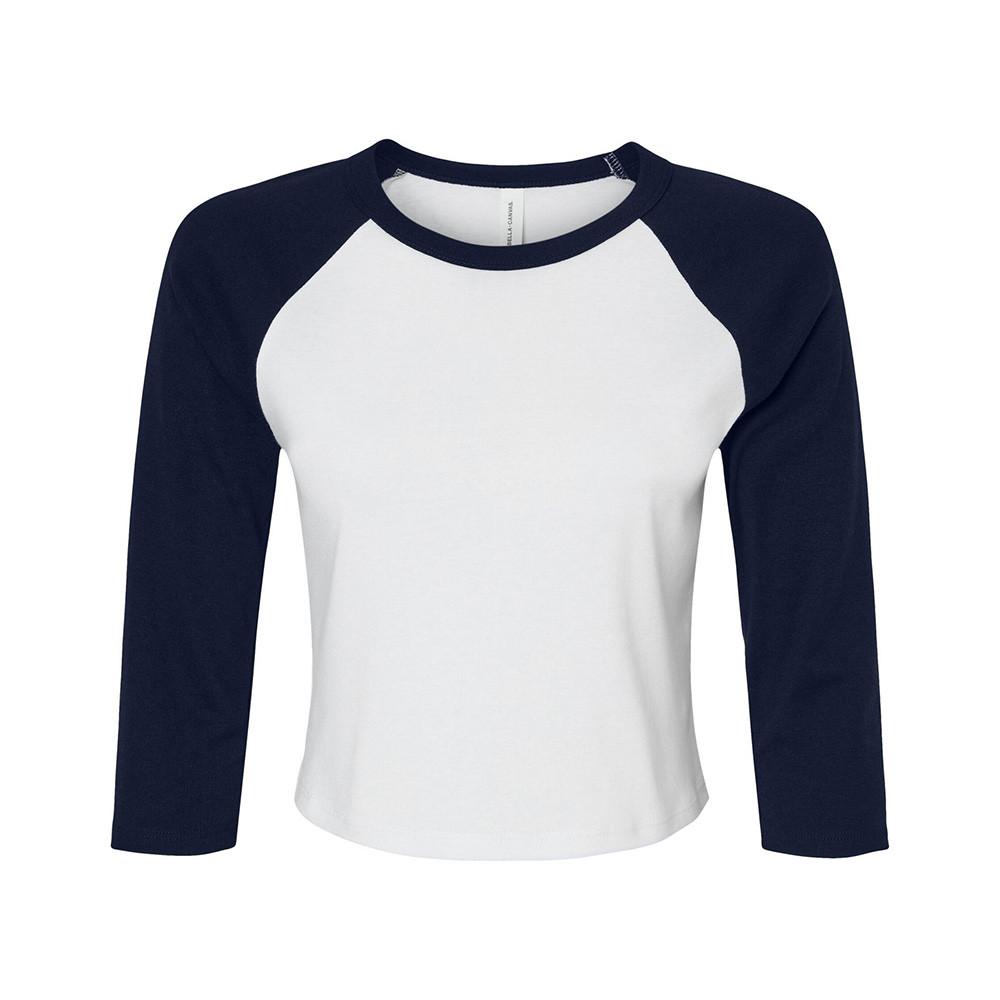 Bella + Canvas Kurzes Raglan 3/4 Arm T-Shirt