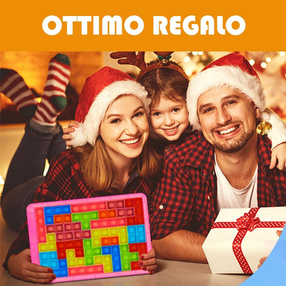 Activity-board Puzzle Tetris Pop It Spiel Plopper Spielzeug Pop Up Spielzeug Popit Anti Stress