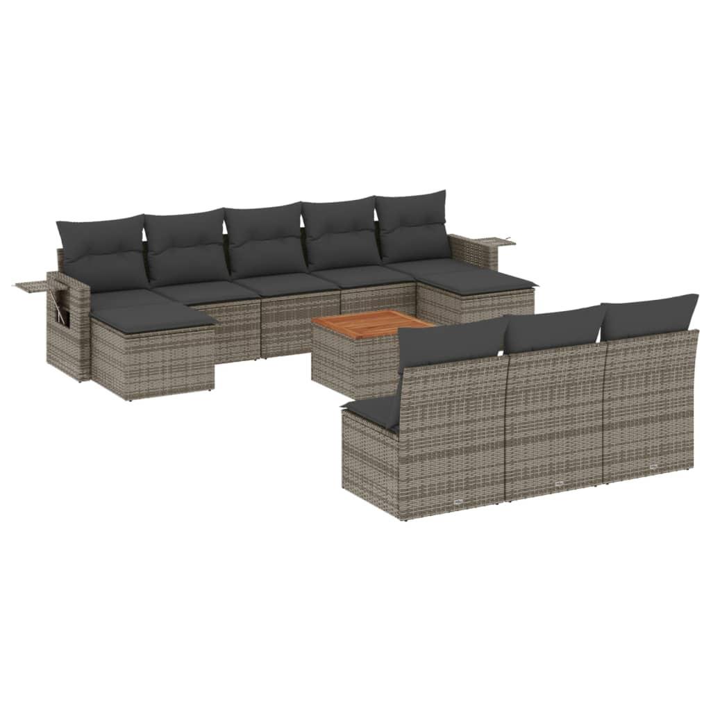 VidaXL Garten sofagarnitur poly-rattan