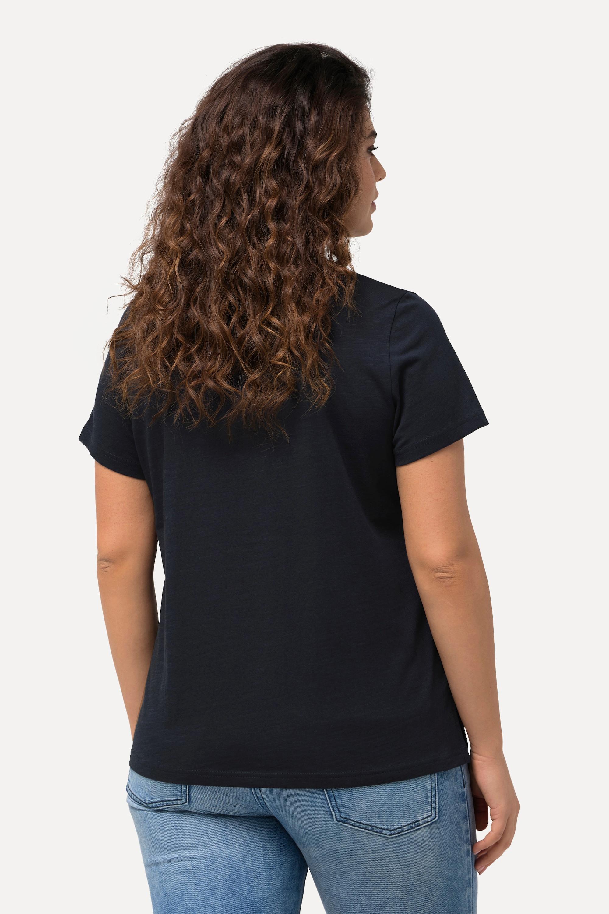 Ulla Popken Bisous Classic Rundhals Halbarm T-Shirt