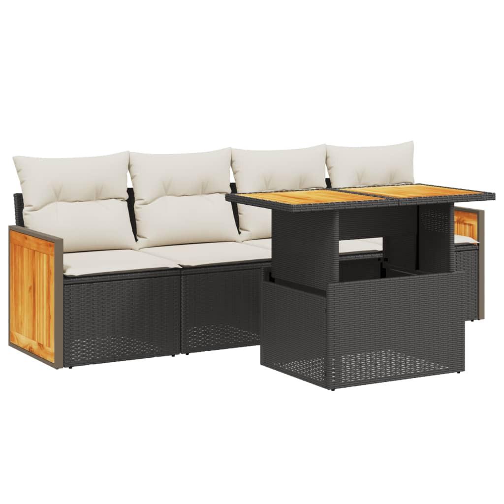 VidaXL Garten sofagarnitur poly-rattan