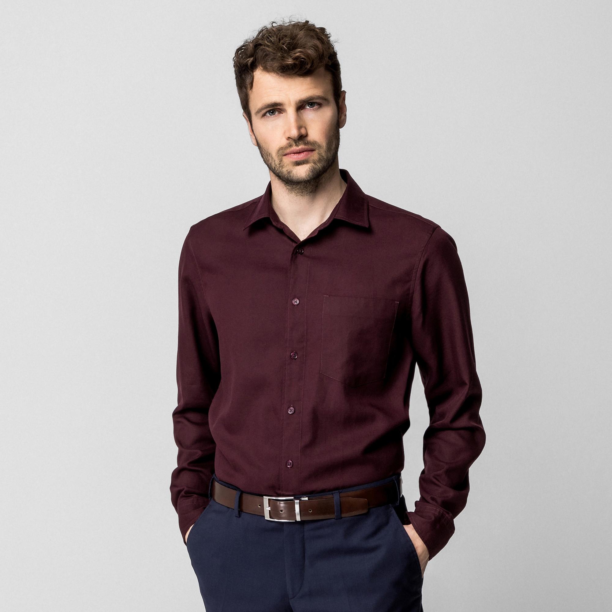 Manor Man Regular Fit Langarmhemd