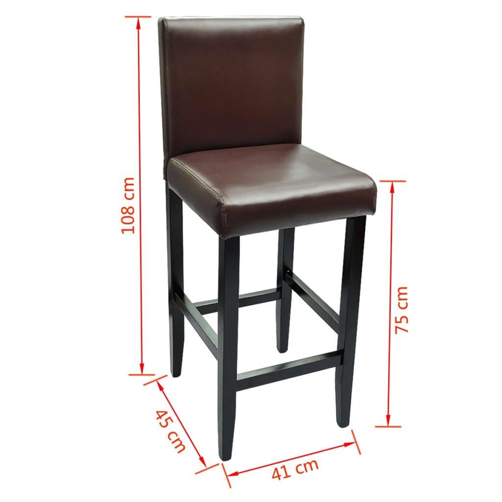 VidaXL Barhocker kunstleder