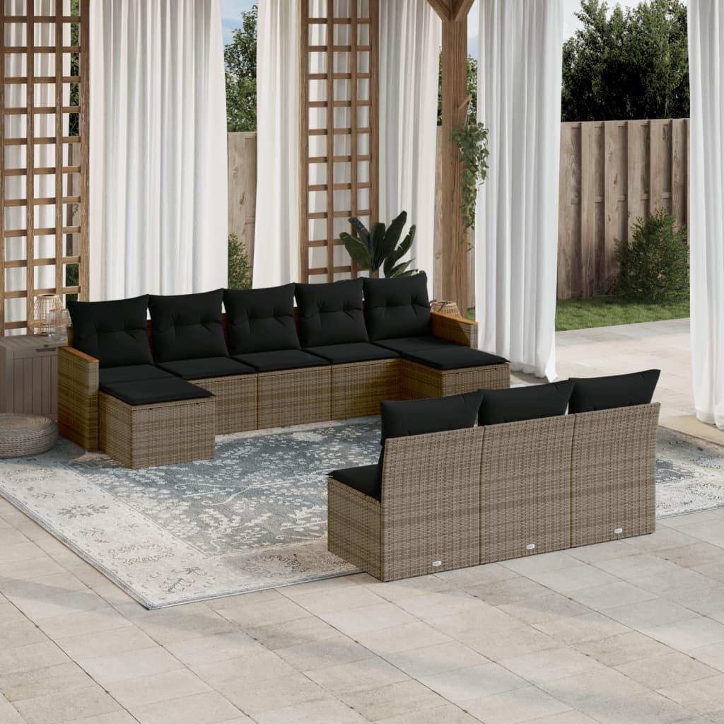 VidaXL Garten sofagarnitur poly-rattan