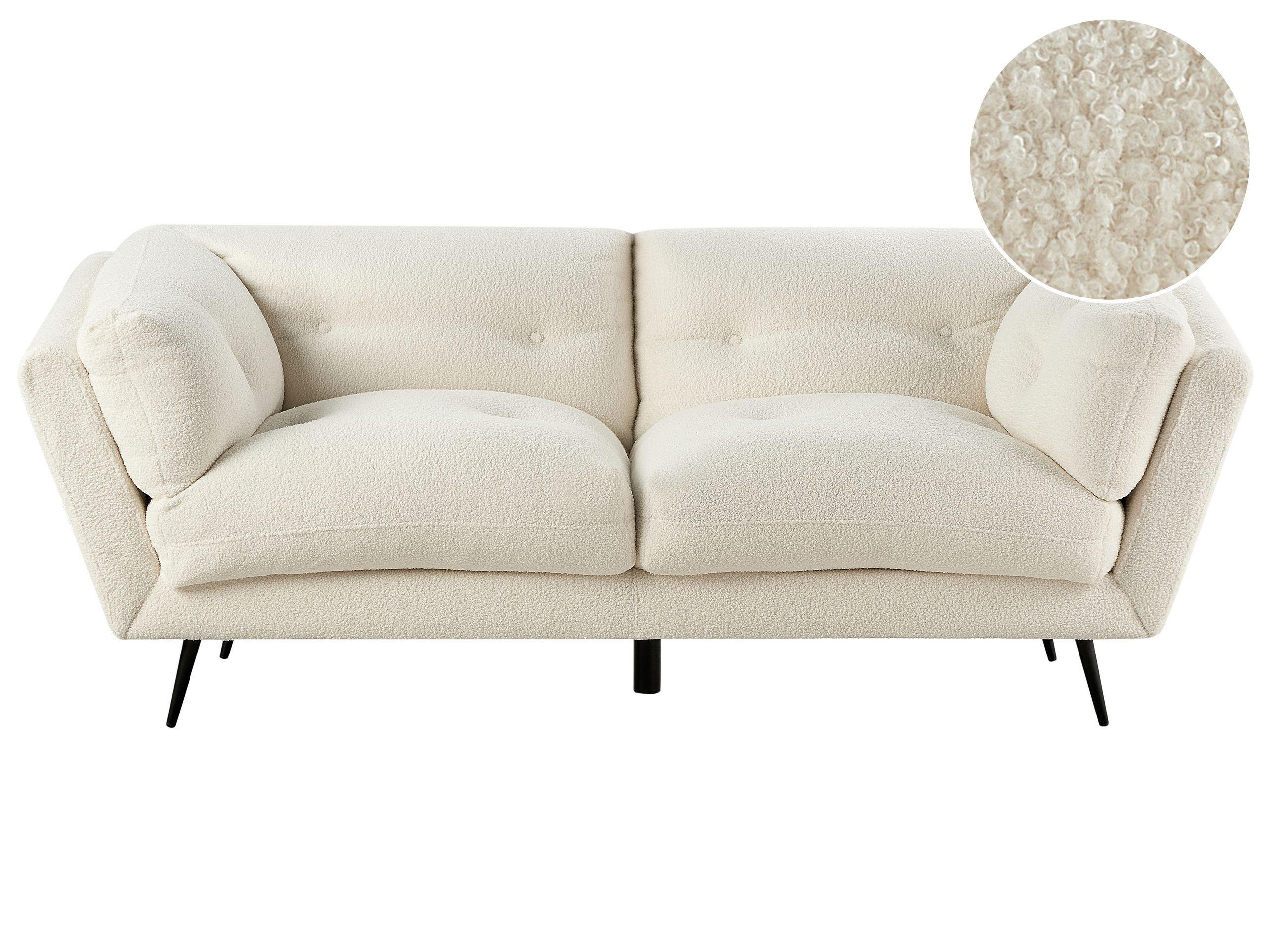 Beliani 3 Sitzer Sofa aus Bouclé Retro LENVIK