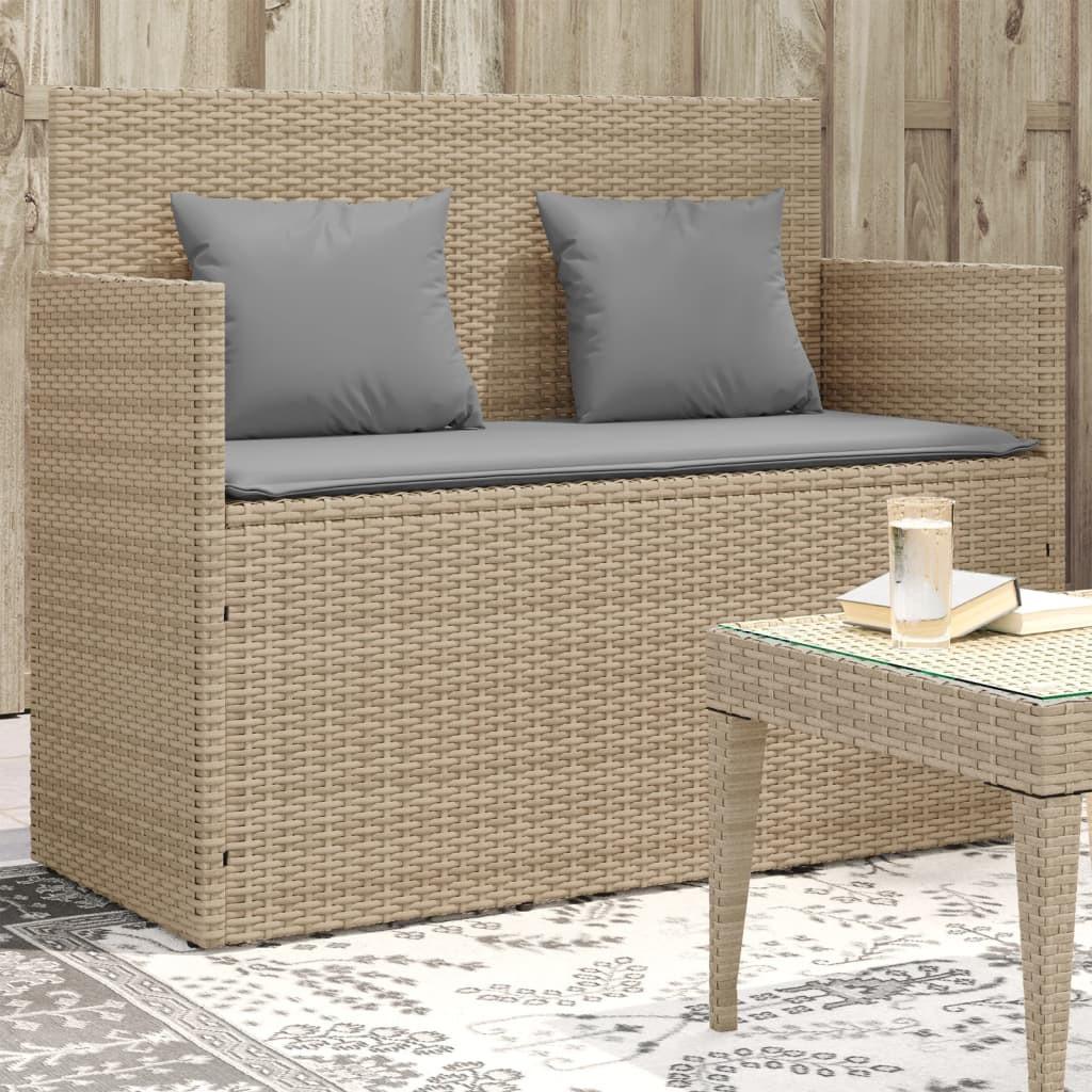 VidaXL Gartenbank poly-rattan
