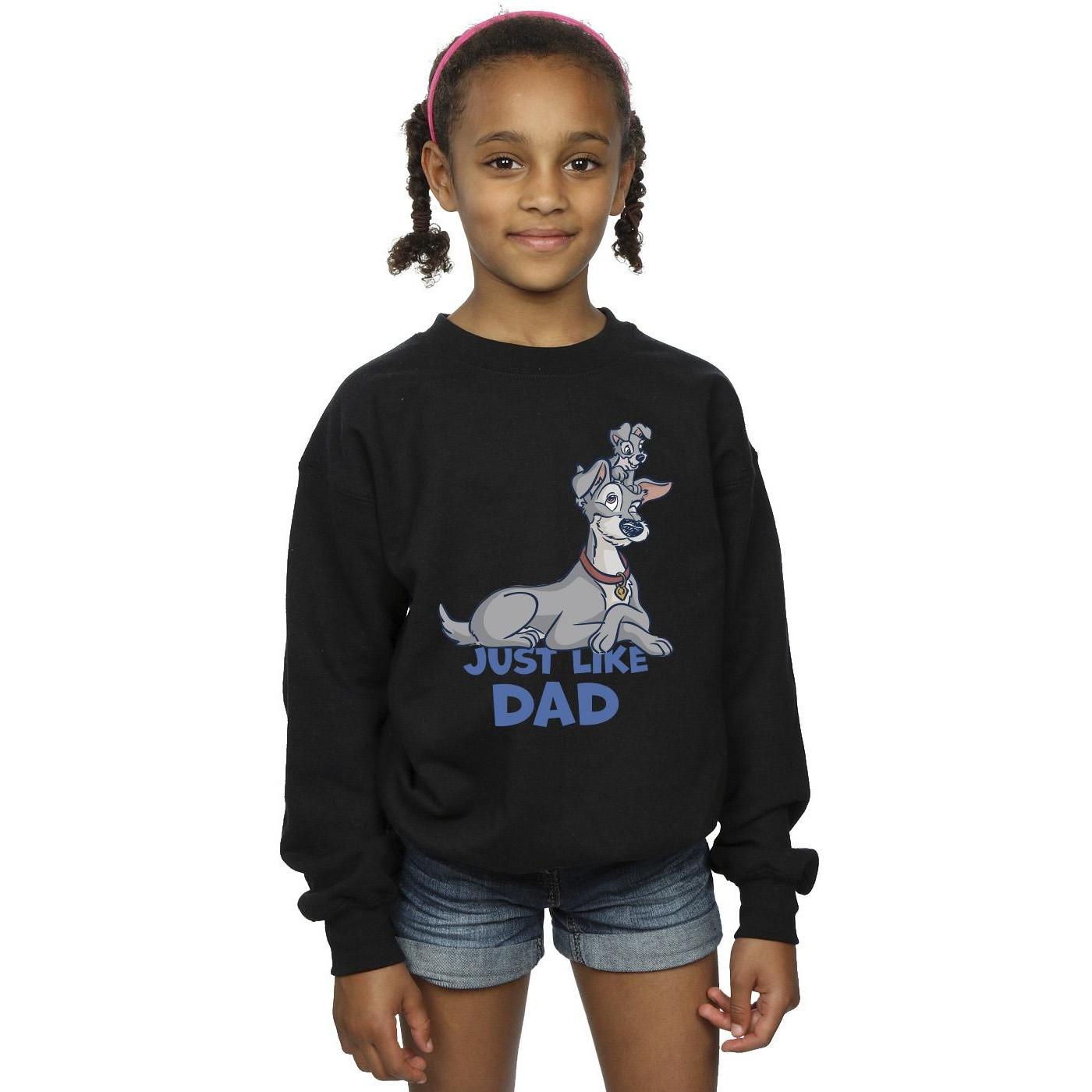 Disney Lady And The Tramp Just Like Dad Sweatshirt